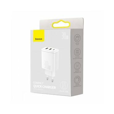 Baseus Compact n&auml;tadapter - 30 Watt