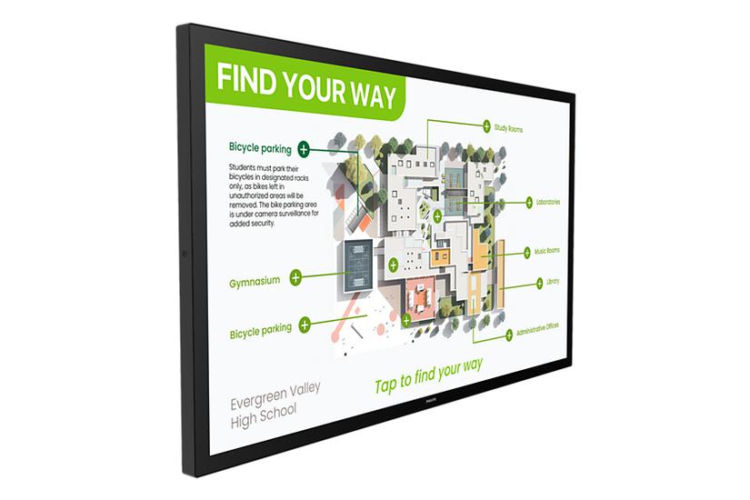 Philips 55BDL3751T Interactive 3000 Series - 55" Klass (54.5" visbar) LED-bakgrundsbelyst LCD-skärm - 4K - för digital skyltning