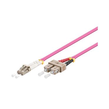 Alcasa LC/SC, 10m InfiniBand og fiberoptisk kabel Violet