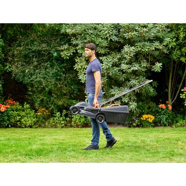 BLACK + DECKER Lawnmower BEMW351, 32cmÃÂ (black / orange, 1,000 watts)