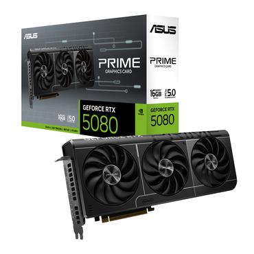 ASUS PRIME GeForce RTX 5080 16GB Grafikkort - 16GB GDDR7 - NVIDIA RTX 5080 - PCI Express 5.0