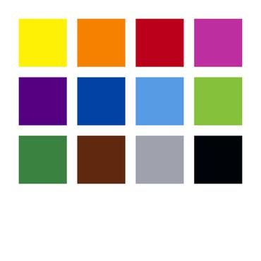 STAEDTLER 371 - penselpenna och fiberpennsats - gul, röd, blå, ljusblå, orange, grön, pilgrön, violett, rödviolett, brun, cool grå medium, nattsvart - 12 delar