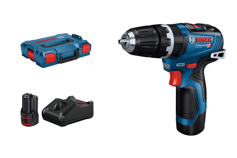 Bosch GSB 12V-35 Professional - borr/drivare - sladdl&ouml;s - 2 hastigheter - 2 batterier