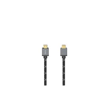 Hama 00205238 HDMI-kabel 1 m HDMI Type A (Standard) Sort, Gr&aring;