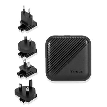 Targus str&ouml;madapter - GaN - 24 pin USB-C, USB typ A - 65 Watt