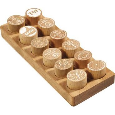 COLOP WOODIES Stempel-Set "Lehrer-Motiv" retail