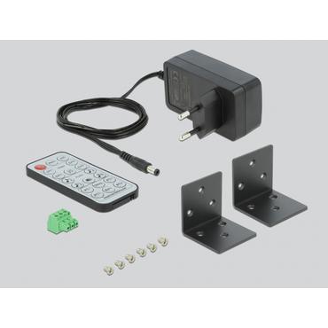 Delock 4 in 1 Multiview - KVM / audio / USB switch - 4 porte