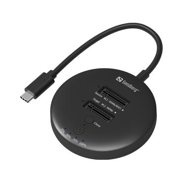 Sandberg 136-72 drev dockingstation USB 3.2 Gen 2 (3.1 Gen 1) Type-C Sort