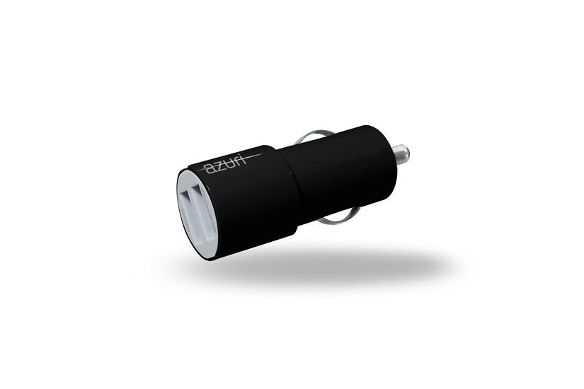 Azuri Car Charger with 2 USB Ports black