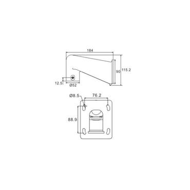Mini Gooseneck mount, White