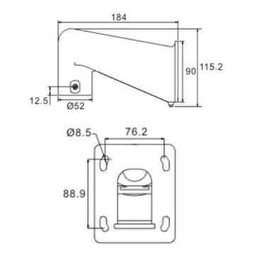 Mini Gooseneck mount, White