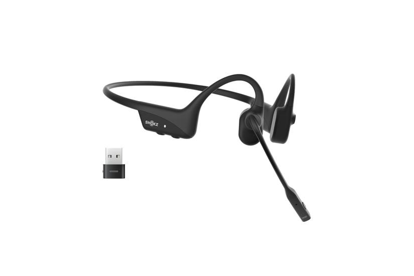 SHOKZ C120-AC-BK hovedtelefoner/headset Trådløs Ørekrog Kontor/Callcenter USB Type-C Bluetooth Sort