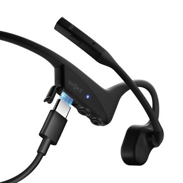 SHOKZ C120-AC-BK hovedtelefoner/headset Trådløs Ørekrog Kontor/Callcenter USB Type-C Bluetooth Sort