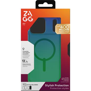 ZAGG Milan Snap mobiltelefon etui 17,5 cm (6.9") Cover Gr&oslash;n, Bl&aring;