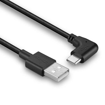 LINDY USB 2.0 Typ A an C Kabel, 90&Acirc;&deg; gewinkelt 1m