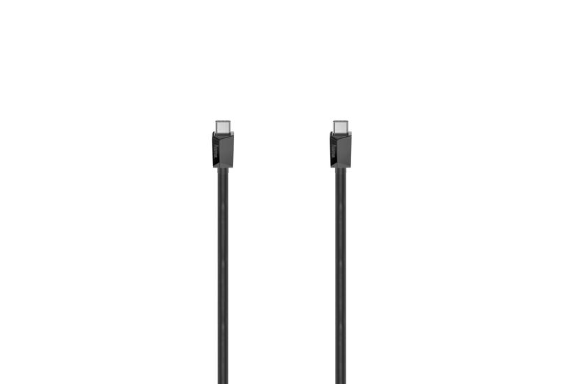 HAMA Cable USB C-C USB 3.2 Black 0.75m