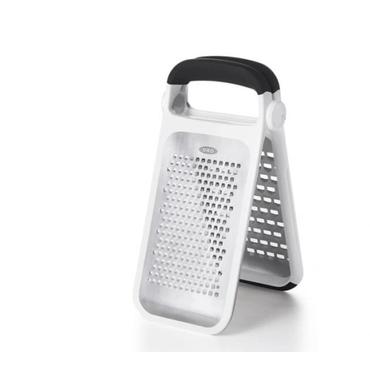 OXO 11216000 Fladt rivejern Sort, Rustfrit stål, Hvid