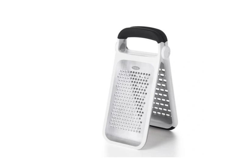 OXO 11216000 Fladt rivejern Sort, Rustfrit stål, Hvid