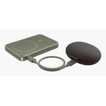 Fresh 'n Rebel 2pbm5000dg powerbank Lithium polymer (LiPo) 5000 mAh Trådløs opladning Grøn