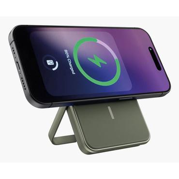 Fresh 'n Rebel 2pbm5000dg powerbank Lithium polymer (LiPo) 5000 mAh Trådløs opladning Grøn