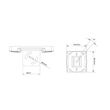 Multibrackets M Pro komponenter til montering