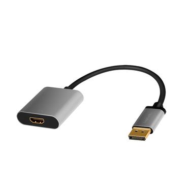 LogiLink CDA0108 videokabel adapter 0,15 m DisplayPort HDMI Sort, Gr&aring;