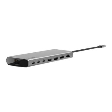 Belkin CONNECT 8-in-1 Dual Display Core Hub - dockingstation - USB-C - 2 x HDMI - 1GbE