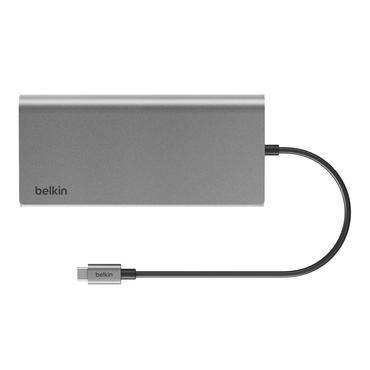 Belkin CONNECT 8-in-1 Dual Display Core Hub - dockingstation - USB-C - 2 x HDMI - 1GbE
