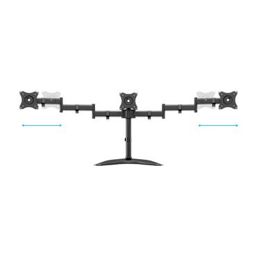 Multibrackets M Deskstand Basic Triple monteringssats - f&ouml;r 3 LCD-bildsk&auml;rmar - svart