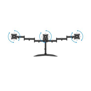 Multibrackets M Deskstand Basic Triple monteringssats - f&ouml;r 3 LCD-bildsk&auml;rmar - svart