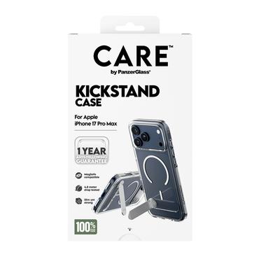 PanzerGlass CARE&trade; by &reg; Case Transparent m. Kickstand & MagSafe iPhone 17 Pro Max