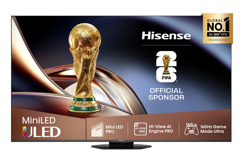 Hisense 55U8Q 139,7 cm (55") 4K Ultra HD Smart TV Wi-Fi Sort 700 cd/m²