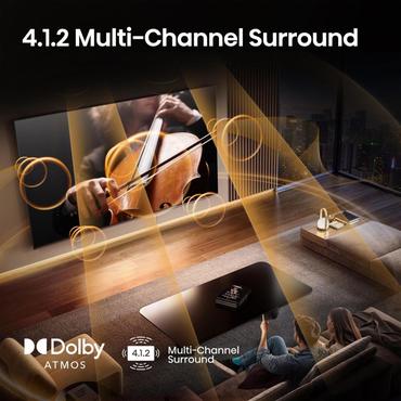 Hisense 55U8Q 139,7 cm (55") 4K Ultra HD Smart TV Wi-Fi Sort 700 cd/m²