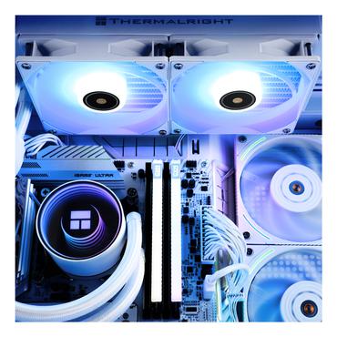 Thermalright Frozen Notte 240 ARGB V2 Processor V&aelig;skek&oslash;lingss&aelig;t 12 cm Hvid 1 stk