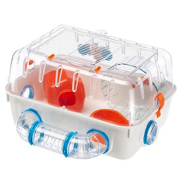 Ferplast Combi 1 Hamster Transparent, Hvid