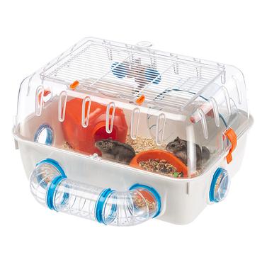 Ferplast Combi 1 Hamster Transparent, Hvid