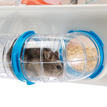 Ferplast Combi 1 Hamster Transparent, Hvid