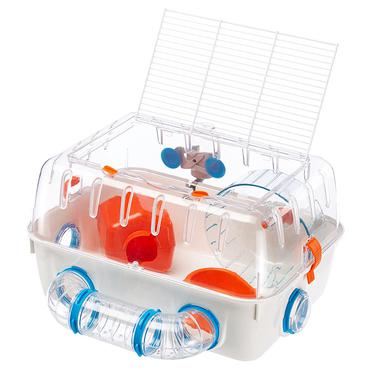 Ferplast Combi 1 Hamster Transparent, Hvid