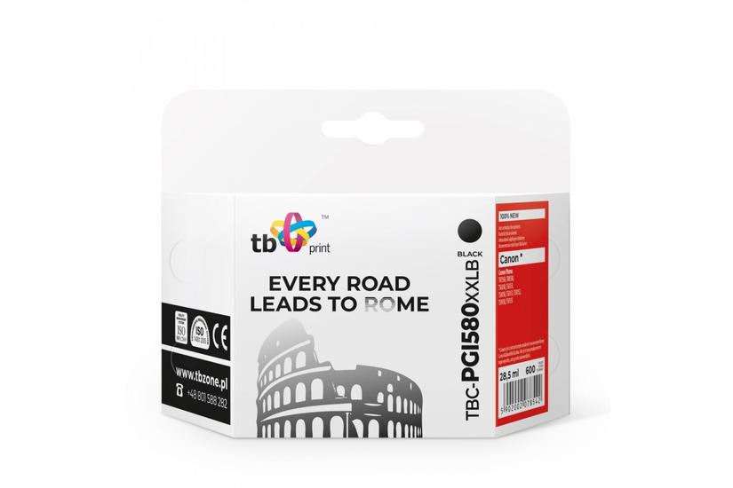 TB Print TBC-PGI580XXLB bl&aelig;kpatron 1 stk Kompatibel Sort