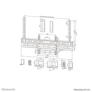 Neomounts AV60-500BL tilbehør til tv-montering