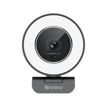 Sandberg Streamer USB Webcam Pro Elite - Livestreamingkamera - färg - 2560 x 1440 - ljud - USB 2.0 - H.264, H.265, MJPEG, YUY2