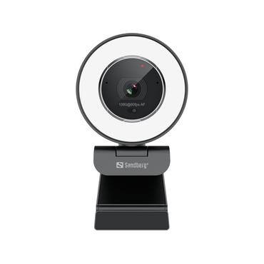 Sandberg Streamer USB Webcam Pro Elite - Livestreamingkamera - färg - 2560 x 1440 - ljud - USB 2.0 - H.264, H.265, MJPEG, YUY2