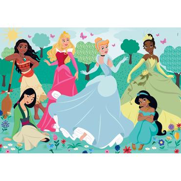 Clementoni Supercolor Disney Princess Puslespil 104 stk Tegnefilm