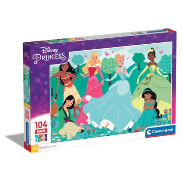 Clementoni Supercolor Disney Princess Puslespil 104 stk Tegnefilm