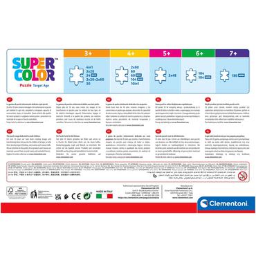 Clementoni Supercolor Disney Princess Puslespil 104 stk Tegnefilm