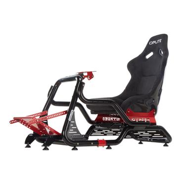 OPLITE Simulatorsäte - Svart, Röd - kolfiberstål med hög densitet - 60 mm - 116 mm - 40 g