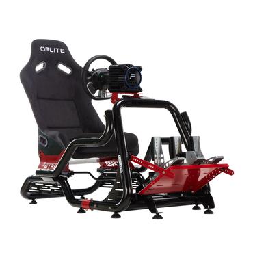 OPLITE Simulatorsäte - Svart, Röd - kolfiberstål med hög densitet - 60 mm - 116 mm - 40 g