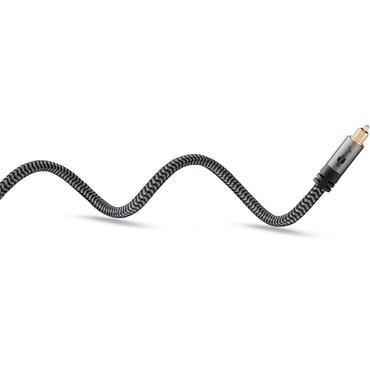 TOSLINK Cable, 2 m, Sharkskin Grey