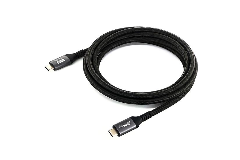 Equip USB Kabel 4.0 C -> C       St/St  2.00m        schwarz