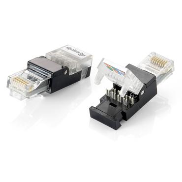 Equip 121163 kabelsamler RJ-45 Sort, Transparent